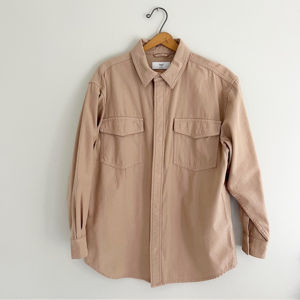 Aritzia TNA Tan Shacket/Shirt Jacket/Overshirt Size 2